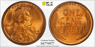 1941-D 1C MS68RD