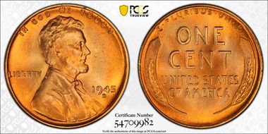 1945-D 1C MS68RD