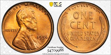 1954 1C MS67RD