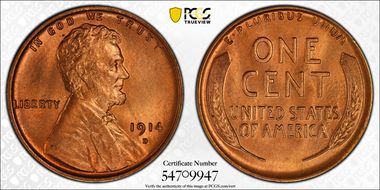 1914-D 1C MS66RD