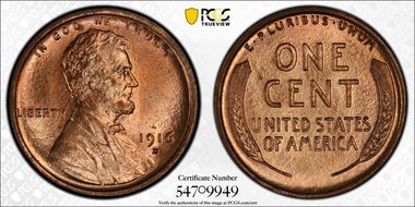 1916-D 1C MS67RD