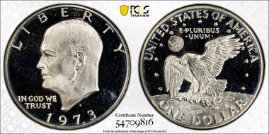 1973-S $1 Silver PR65DCAM