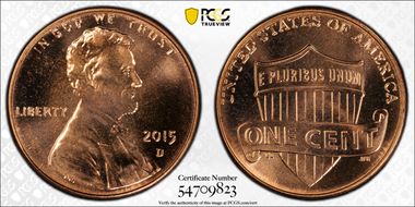 2015-D 1C Shield MS66RD