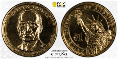 2015-D $1 Harry S. Truman Position A MS65