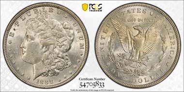 1888-O $1 Doubled Die Obverse MS60