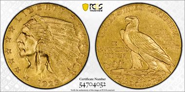 1929 $2.50 MS62