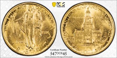1926 $2.50 Sesquicentennial MS62