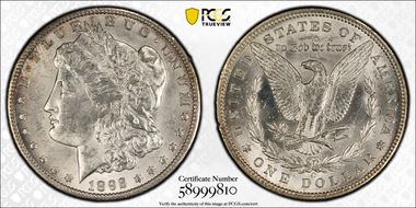 1892-O $1 MS62