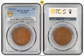 1914 (L) 1D AU55BN