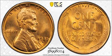 1935-D 1C MS66RD