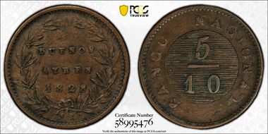1828 5/10 R AU58BN