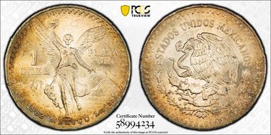 1982-Mo Onza Libertad Ag MS64