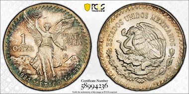 1984-Mo Onza Libertad Ag MS66