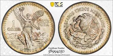 1990-Mo Onza Libertad Ag MS69