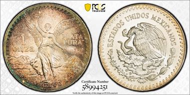 1991-Mo Onza Libertad Ag T1 - PLATA PURA MS67