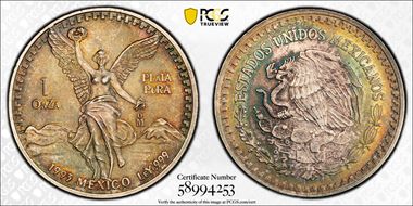 1993-Mo Onza Libertad Ag MS66