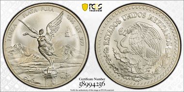 1996-Mo Onza Libertad Ag MS67