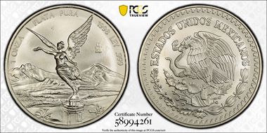 1998-Mo Onza Libertad Ag MS68