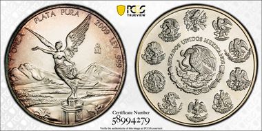 2009-Mo Onza Libertad Ag MS68