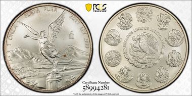 2011-Mo Onza Libertad Ag MS69