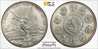 2013-Mo Onza Libertad Ag MS68