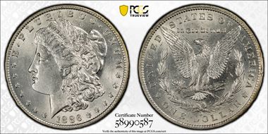 1886-O $1 AU55