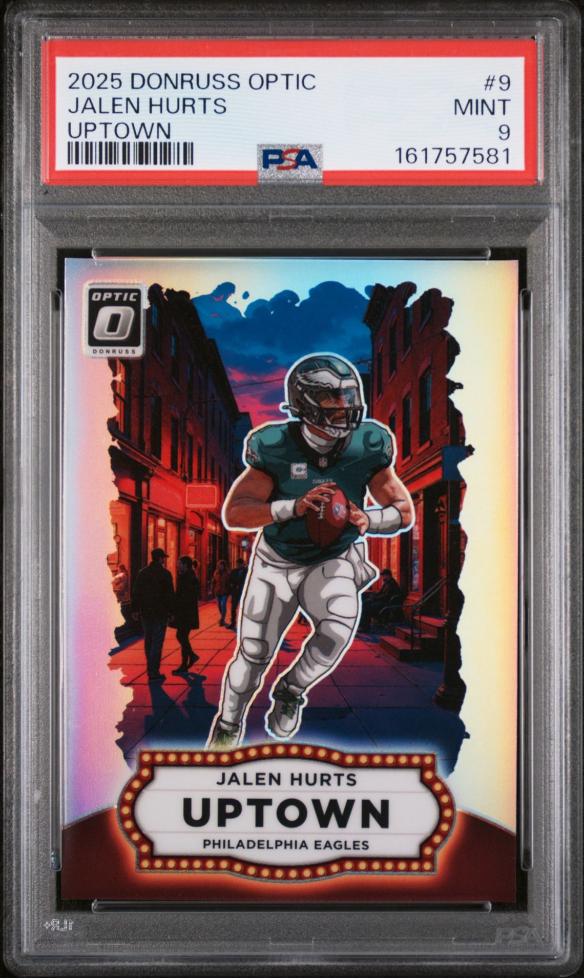 2025 Panini Donruss Optic Uptown Jalen Hurts #9 Mint 9 front