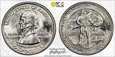 1925 50C Fort Vancouver MS64