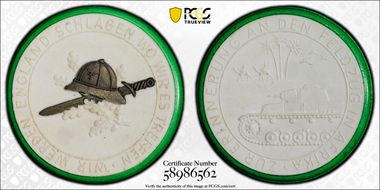 (1941) Medal  Scheuch-1879v Munchen White Porcelain MS65