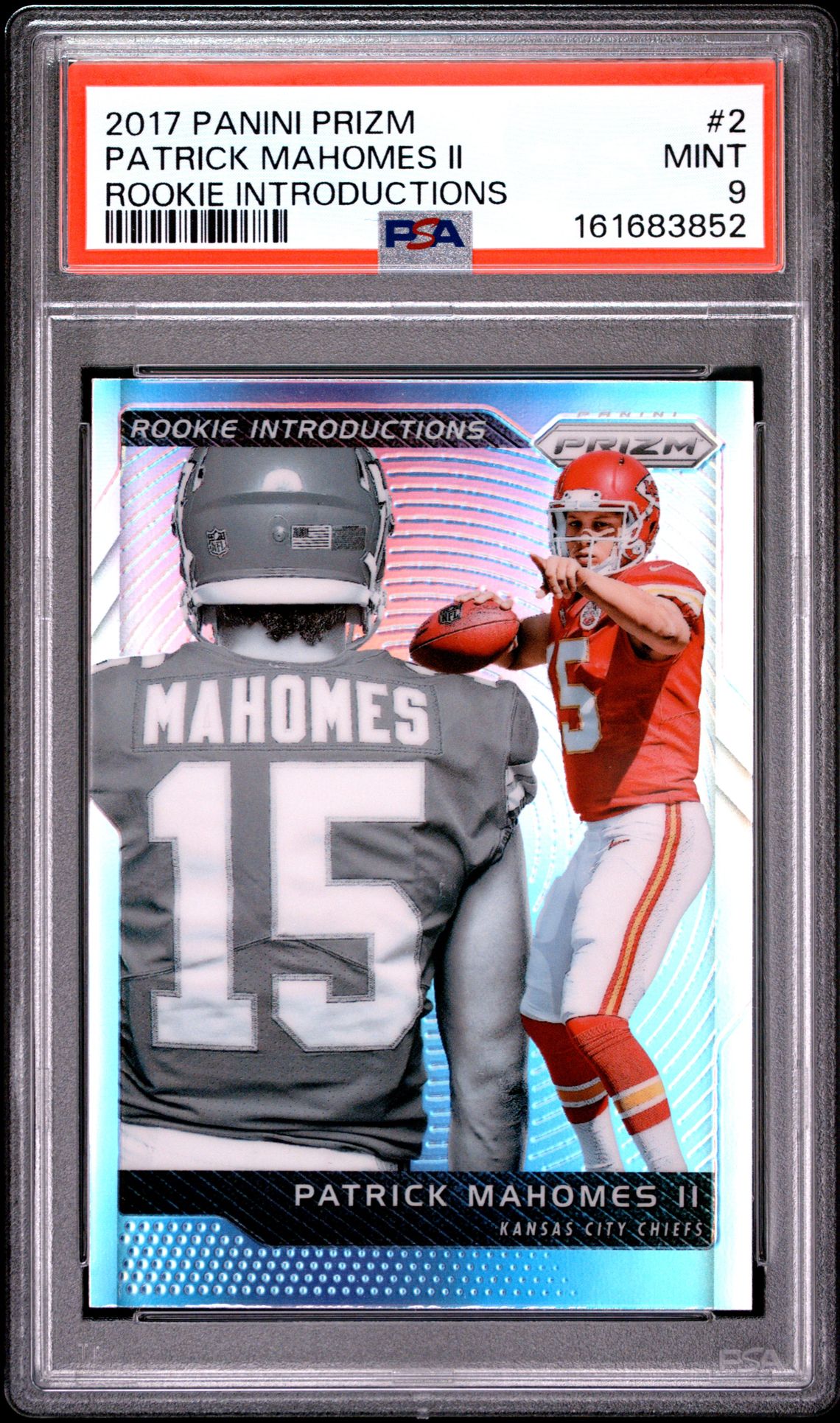 MAHOMES PANINI PRIZM ROOKIE INTRODUCTIONS 2017