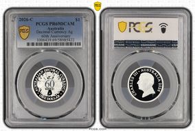 2026-C $1 Decimal Currency Ag 60th Anniversary PR69DCAM