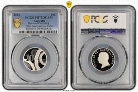 2026 10C Decimal Currency 60th Anniversary CuNi PR70DCAM