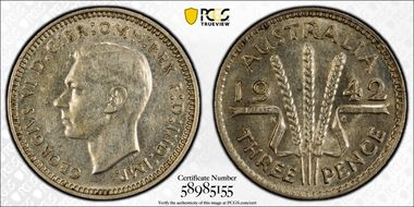 1942(m) 3D AU58