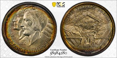 1935-S 50C Arkansas MS66+