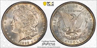 1893 $1 MS62