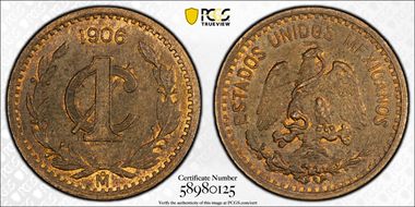 1906-Mo 1C Narrow Date KM-415 MS63BN
