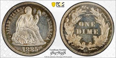 1885 10C PR63