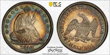 1843 50C AU55