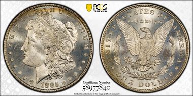 1885 $1 MS65