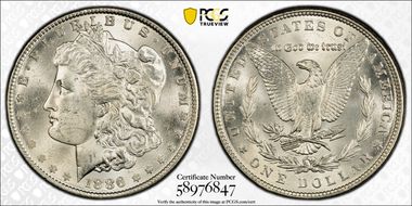 1886 $1 MS64