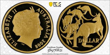 2008 $1 PR70DCAM