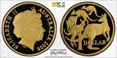 2008 $1 PR70DCAM