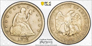 1875-S 20C VF30