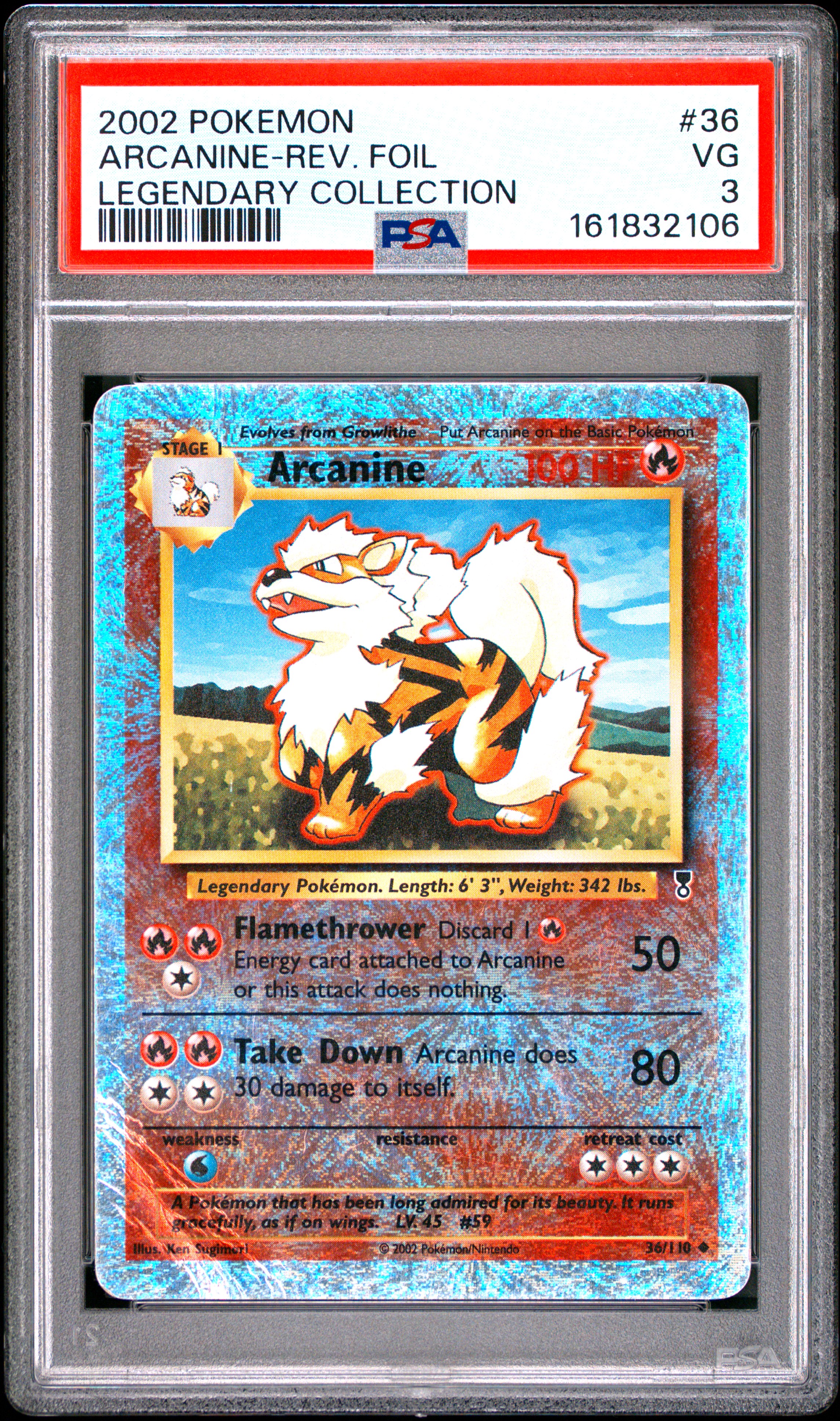 arcanine pokemon card 2016 PSA 10 ex #016 Violet ex SV1V Japanese  GorillaTCG Rare Card Type Pokmon Arcanine Pokemon | Mercari
