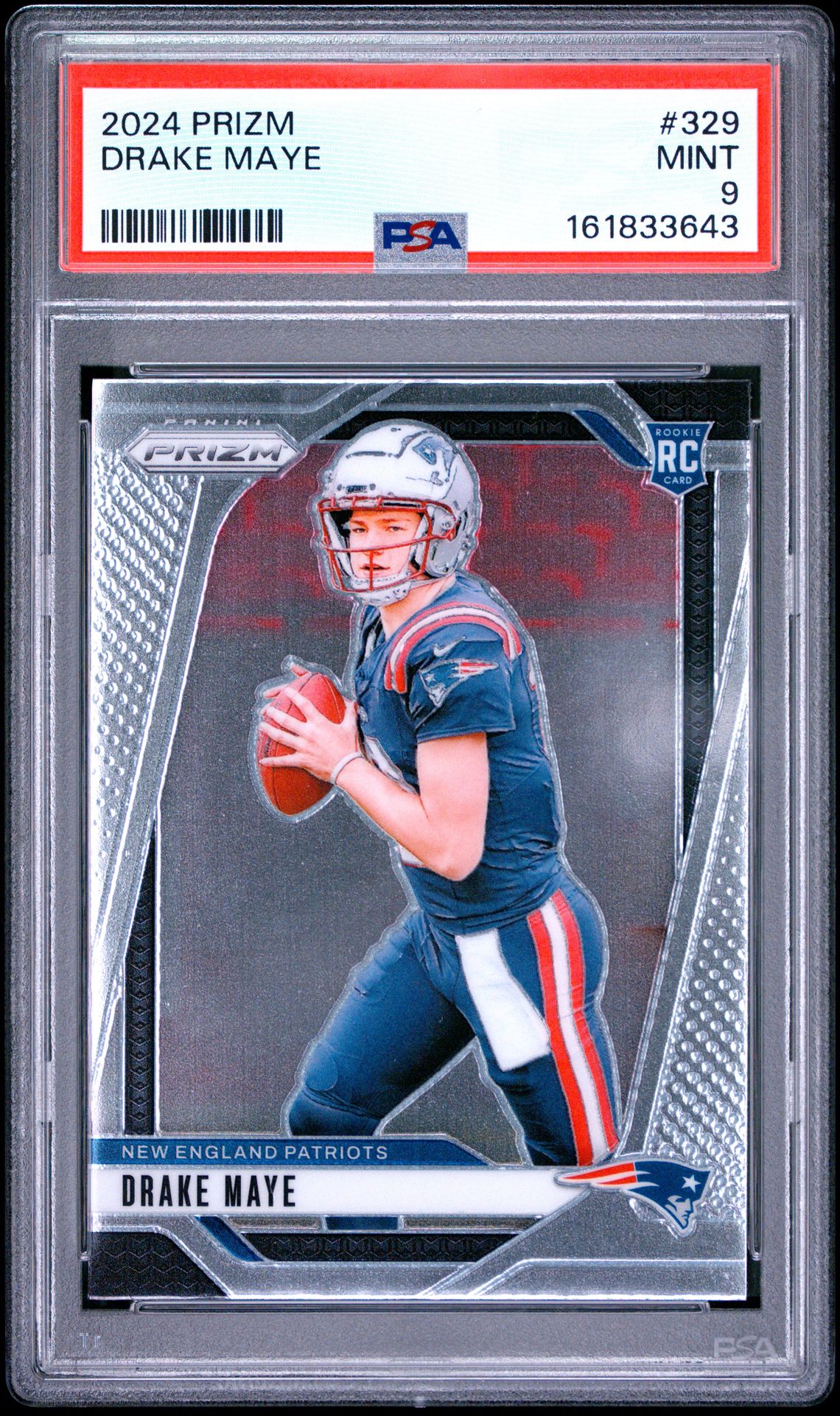 2024 Panini Prizm Drake Maye #329 Mint 9 front