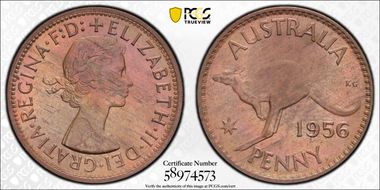 1956 Y. (p) 1D MS64RB