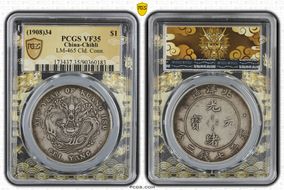(1908)34 $1 LM-465 Cld. Conn. VF35