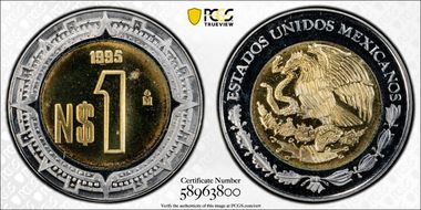 1995-Mo Peso PR68CAM