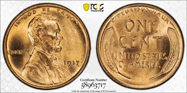 1917 1C MS64RD