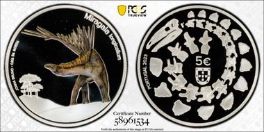 2023 € 5 Miragaia Longicollum Colorized Ag PR69DCAM